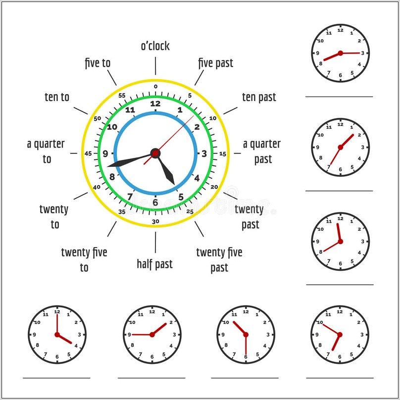 Telling Time Worksheet Preschool