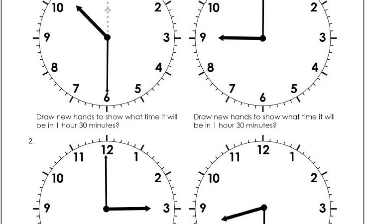 Telling Time Worksheet To The Nearest Minute