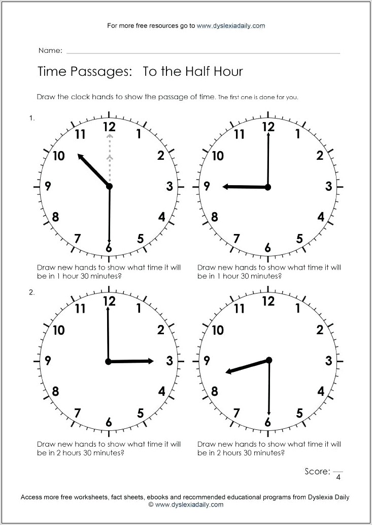 Telling Time Worksheet To The Nearest Minute