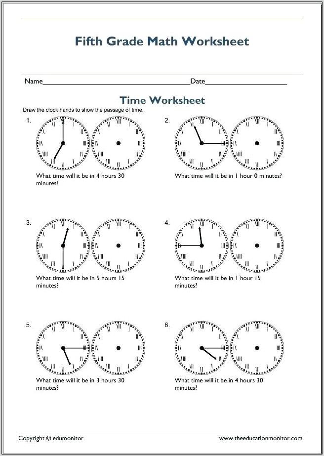 Telling Time Worksheets Difficult