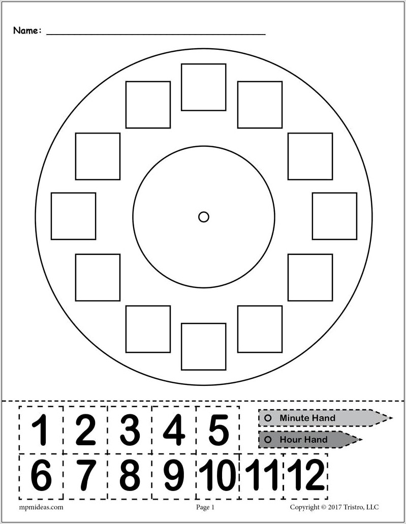 Telling Time Worksheets Digital