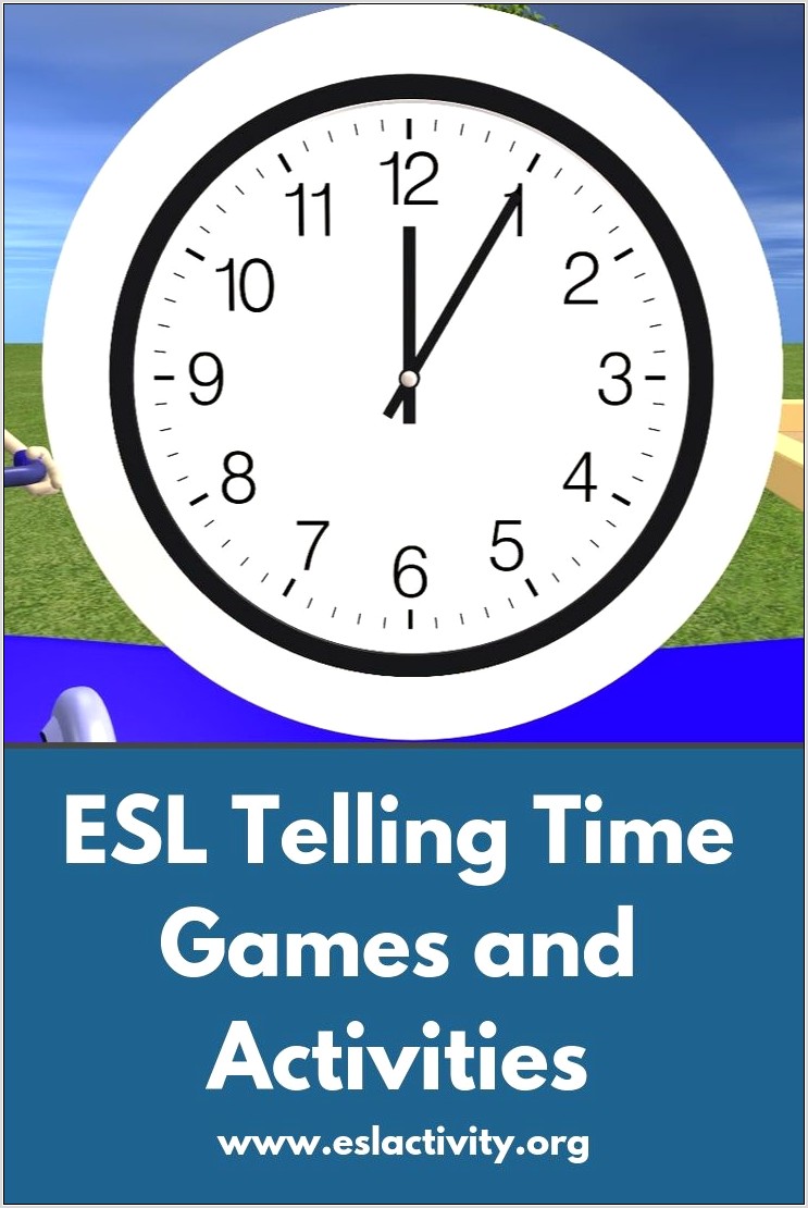 Telling Time Worksheets Games