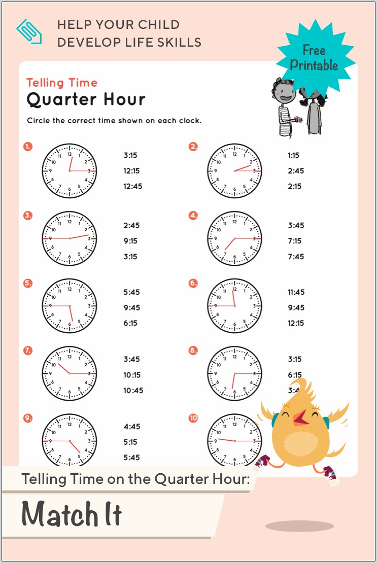 Telling Time Worksheets On The Hour