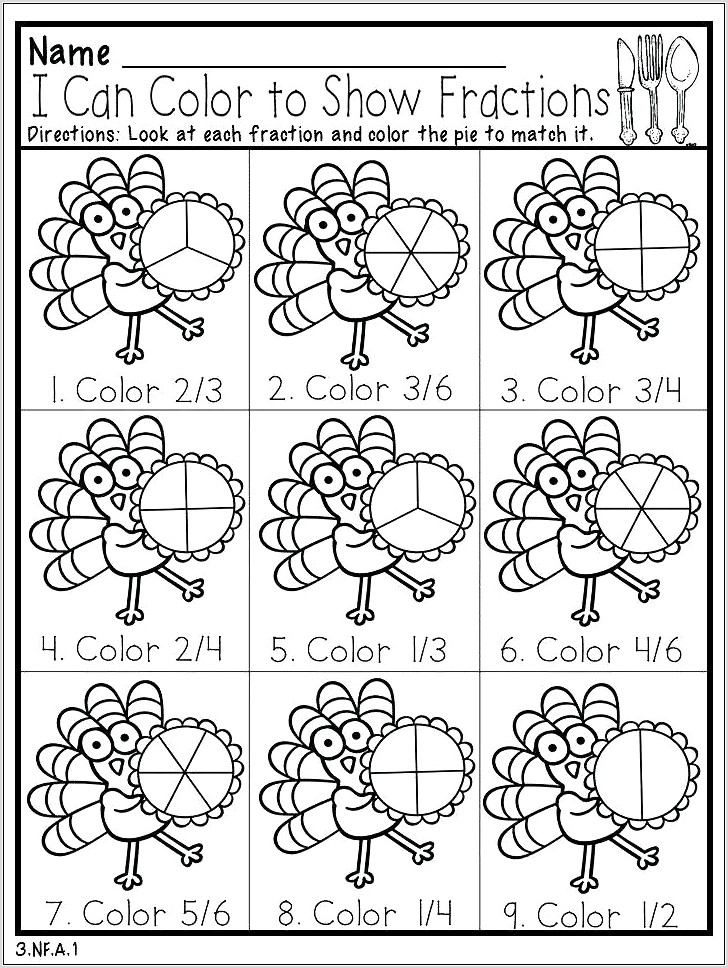 Thanksgiving Fun Math Worksheets Printable