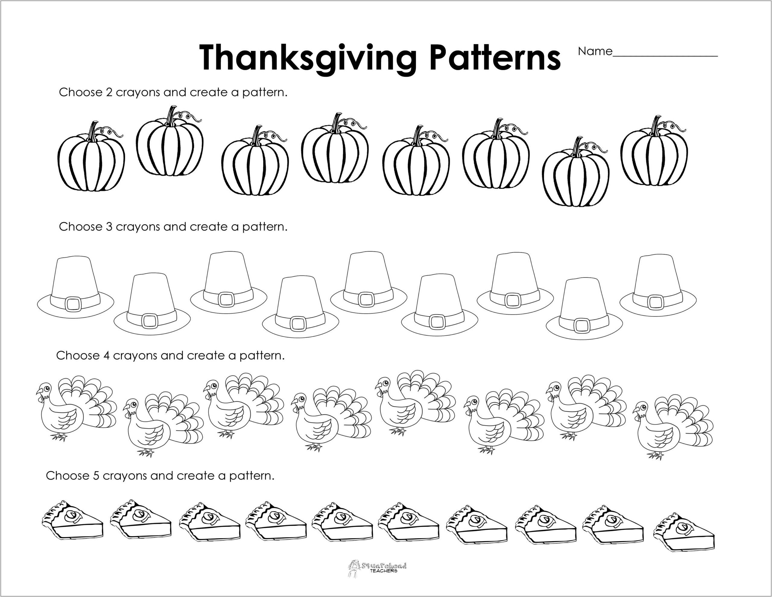 Thanksgiving Math Counting Worksheets