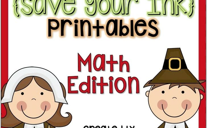 Thanksgiving Math Printables Kindergarten