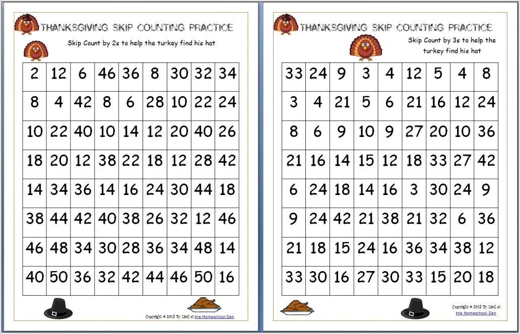 Thanksgiving Math Worksheet For First Grade