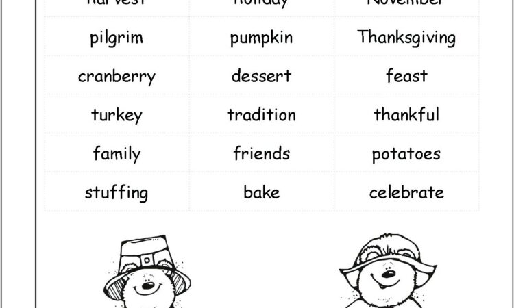 Thanksgiving Math Worksheets For Second Graders