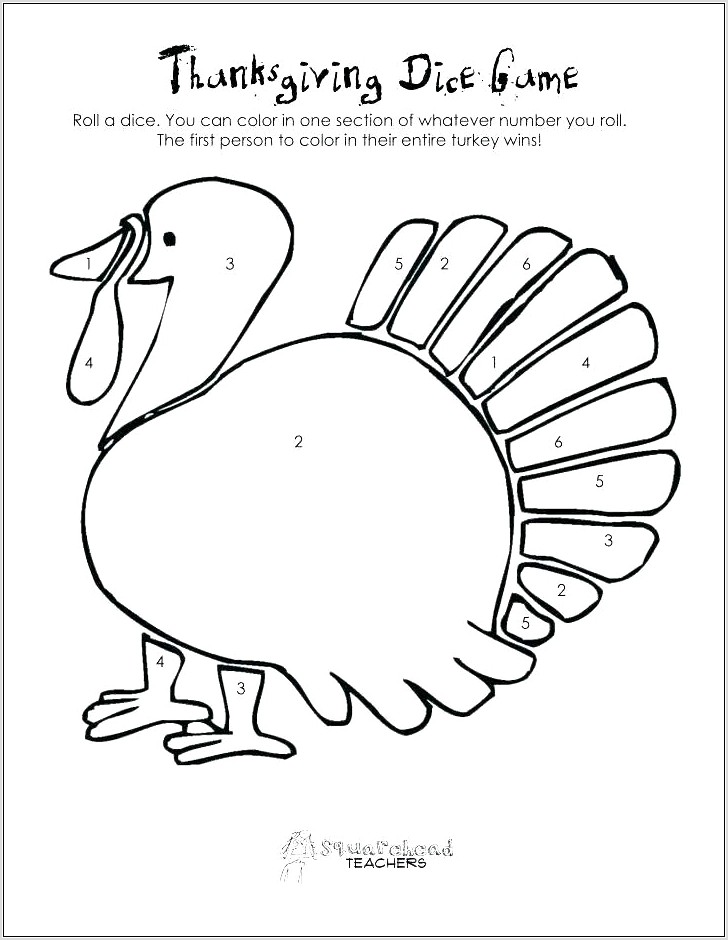 The First Thanksgiving Math Worksheet