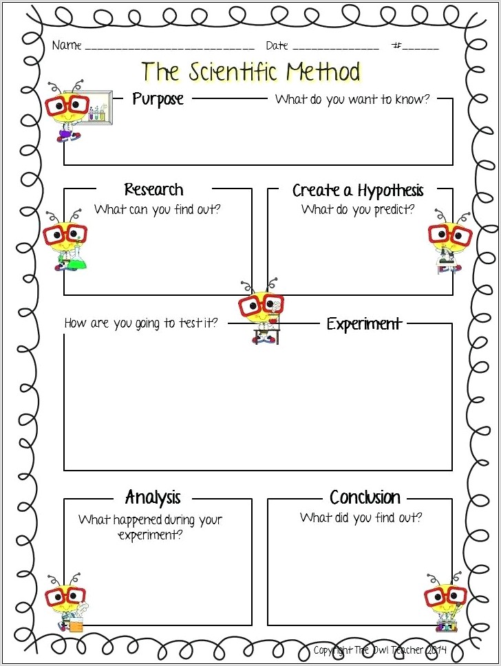 The Scientific Method Worksheet High School