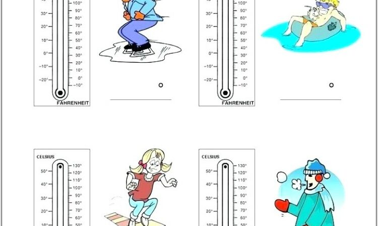 Thermometer Worksheet Second Grade