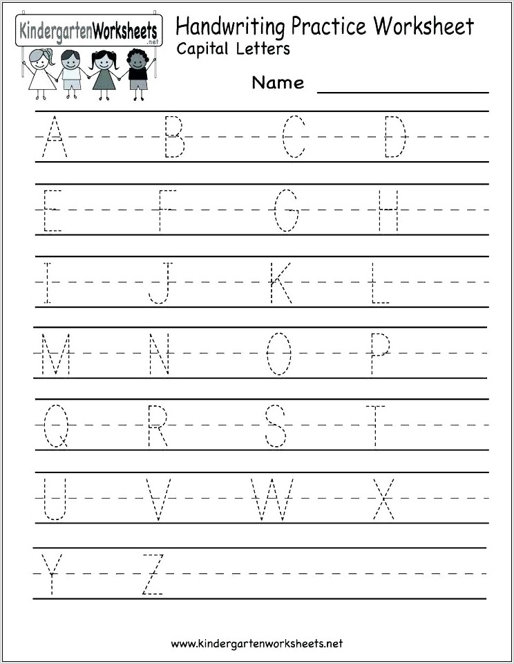 Third Grade Handwriting Worksheet