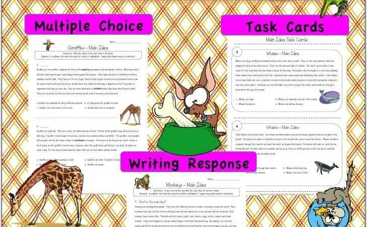 Third Grade Main Idea And Details Worksheet