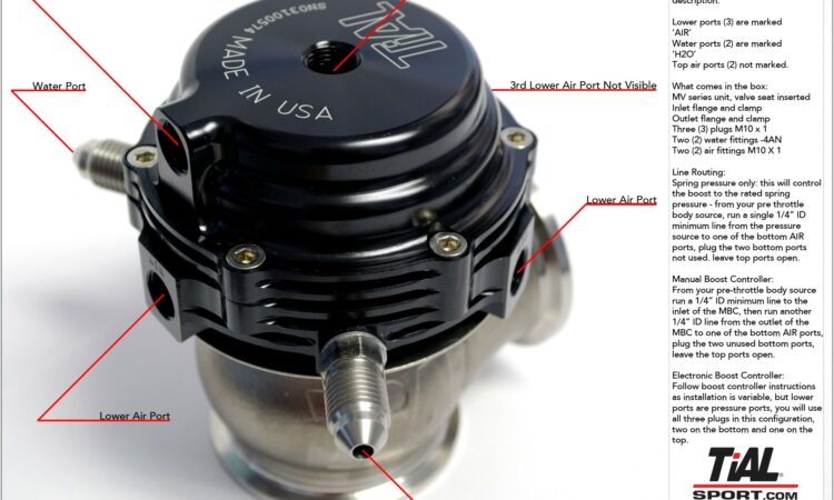 Tial 38mm Wastegate Diagram