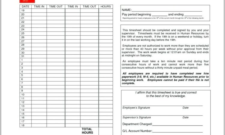 Time Card Calculator Worksheet