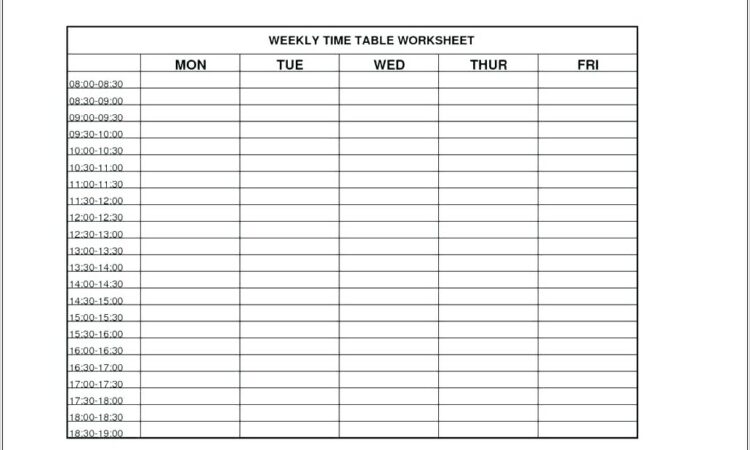 Time Management Log Worksheet