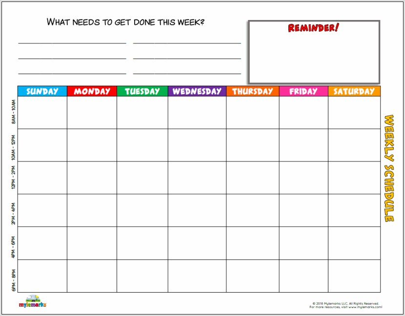 Time Management Worksheet For Parents