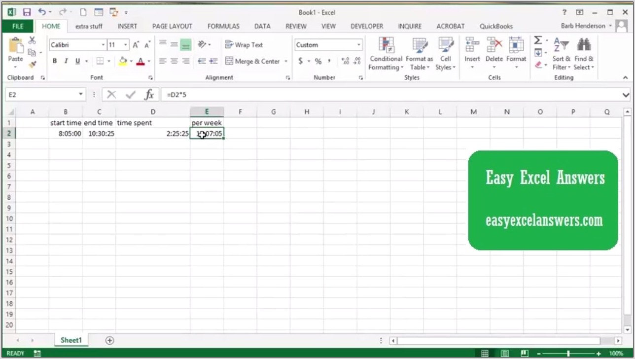 Time Min And Sec Conversion Excel Worksheet