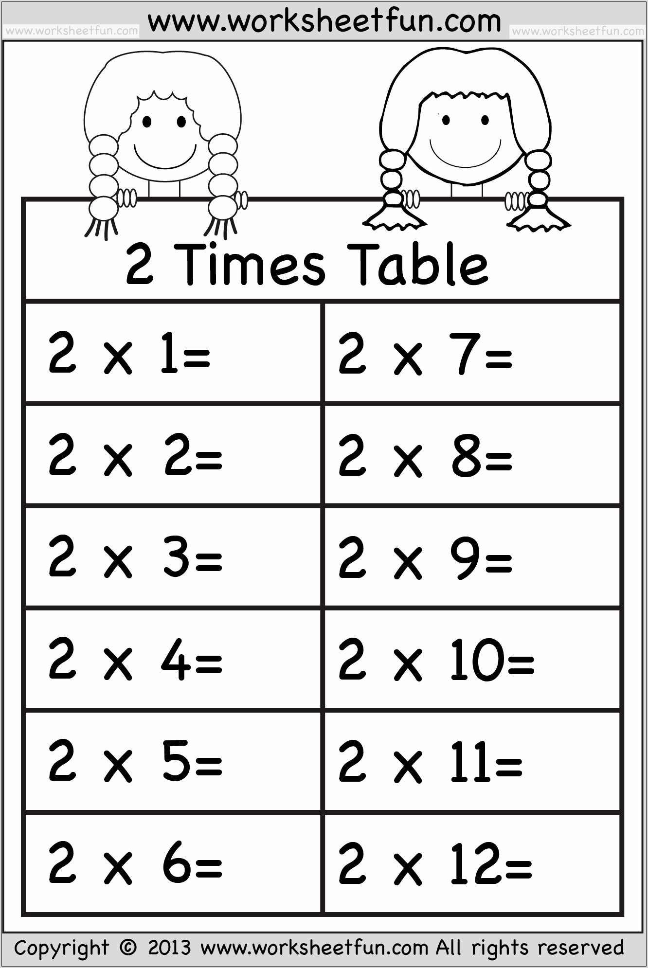 Time Table Worksheets Year 5