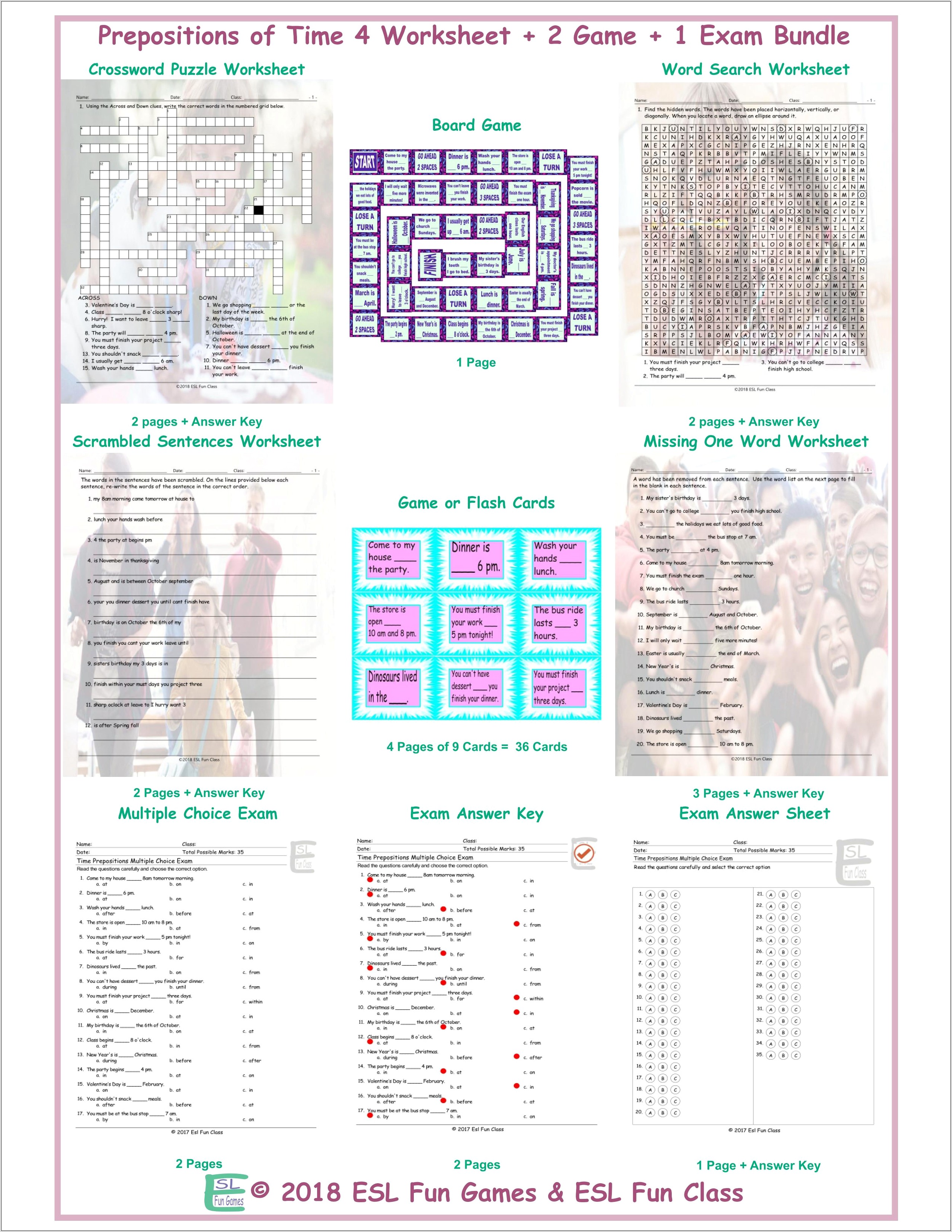 Time Worksheet Class 1