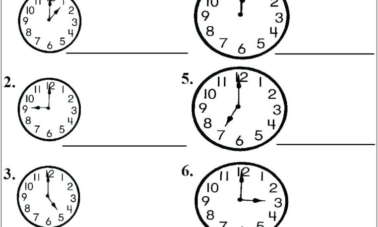 Time Worksheet Generator Free