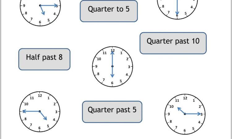 Time Worksheet Half Past And Oclock