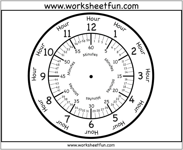 Time Worksheets Blank Clock Faces