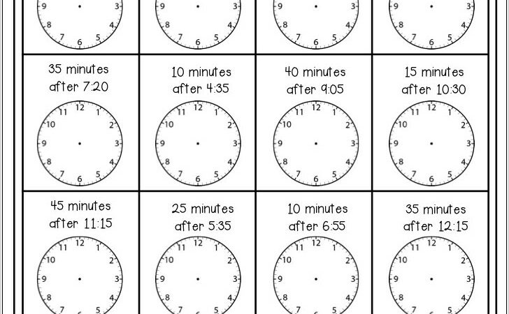 Time Worksheets Ks2 5 Minute Intervals