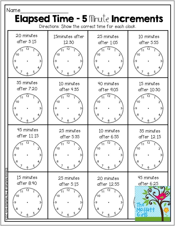 Time Worksheets Ks2 5 Minute Intervals