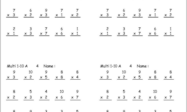 Times 2 Fact Worksheet