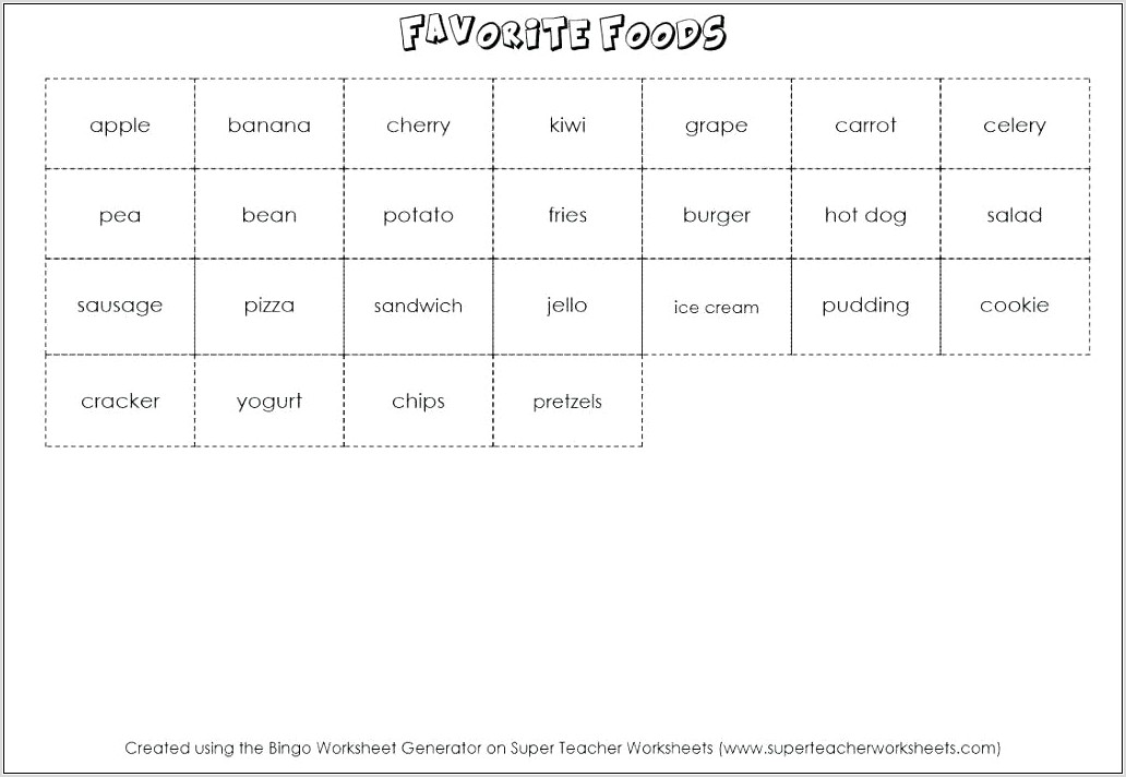 Times Tables Bingo Worksheets