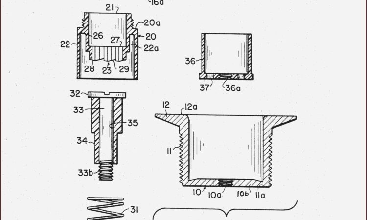 Toe Touch Tub Stopper Diagram