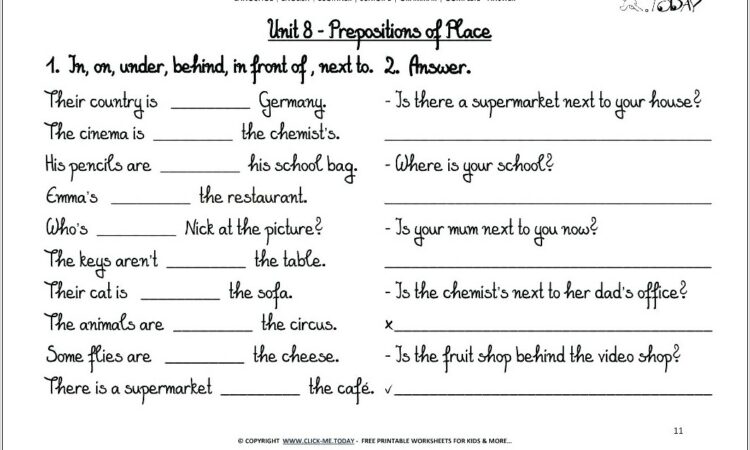 Transition Words Worksheets For Highschool Students