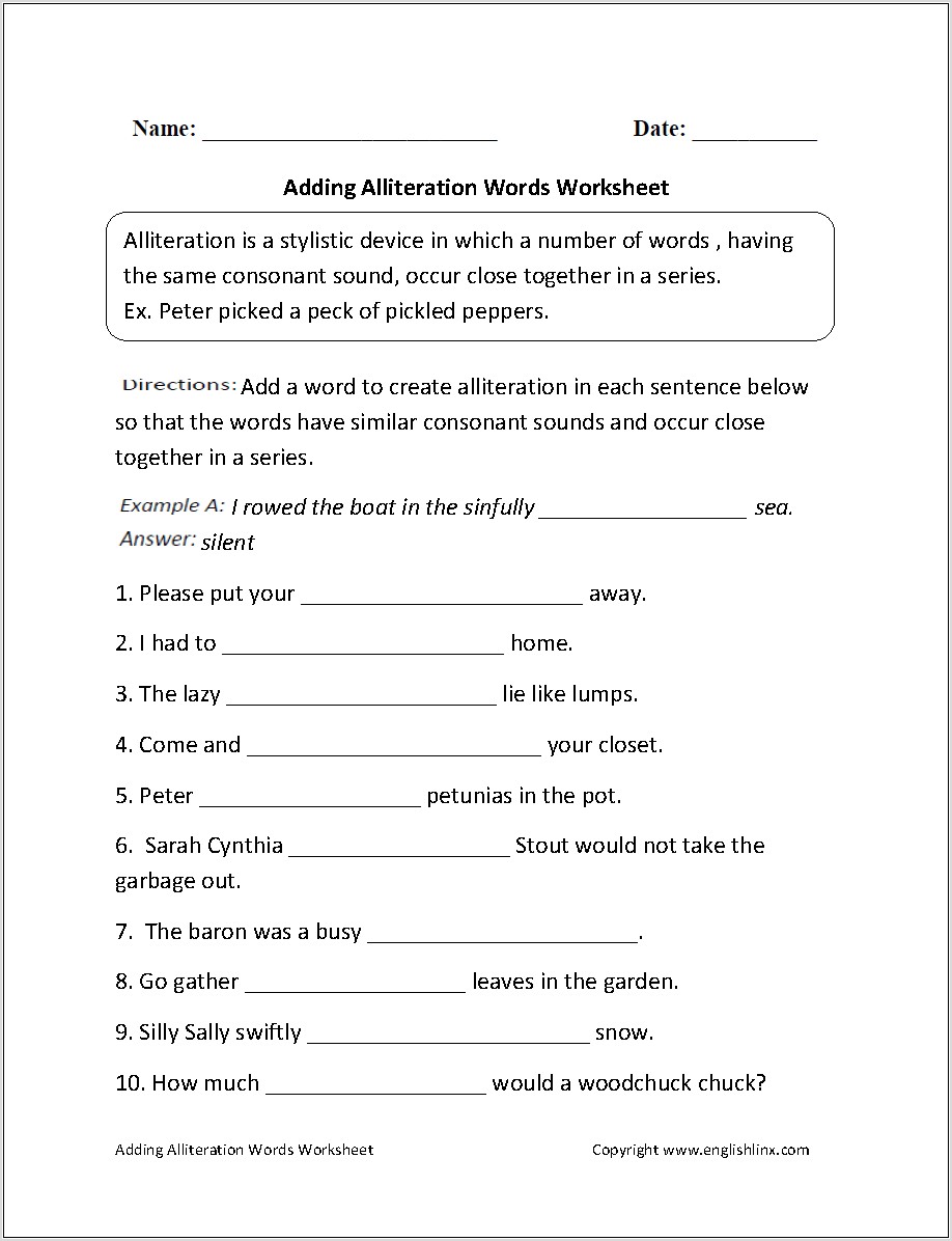 Transitional Words And Phrases Worksheet Pdf