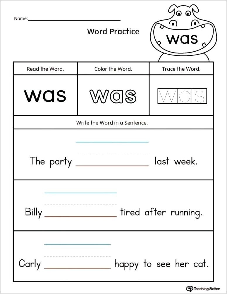 Transitional Words Practice Worksheets