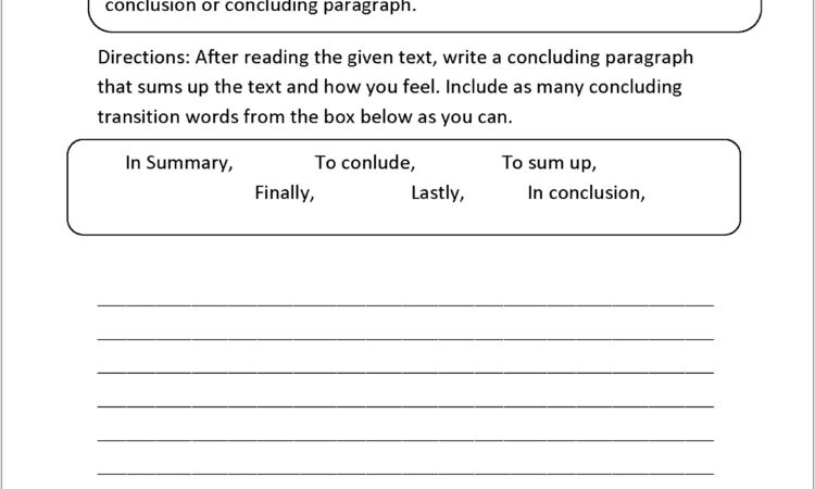 Transitional Words Worksheet 6th Grade