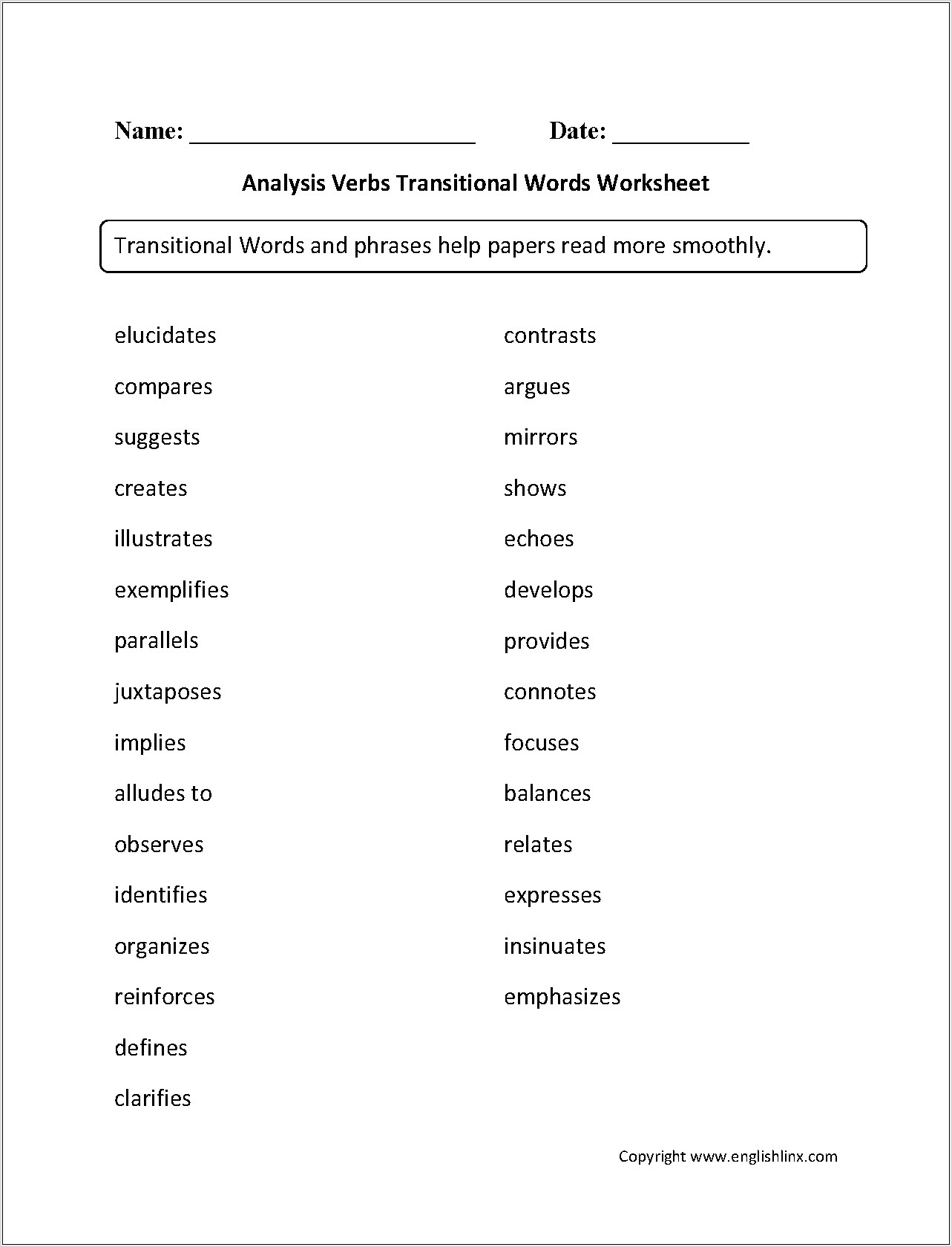 Transitional Words Worksheet Sequencing Part 1
