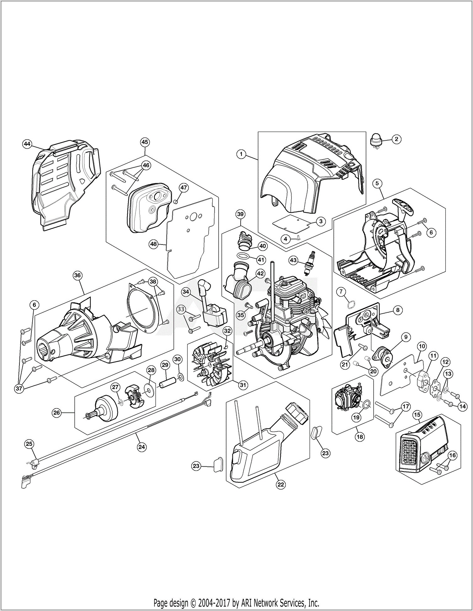 Troy Bilt 4 Cycle Trimmer Carburetor Diagram