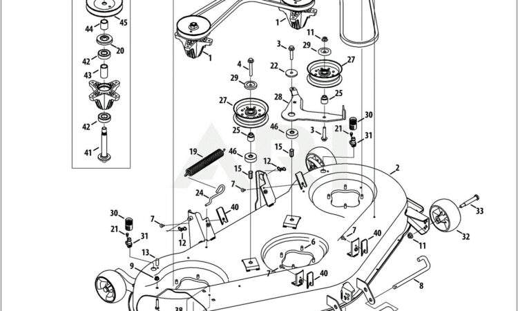 Troy Bilt Bronco Mower Deck Diagram