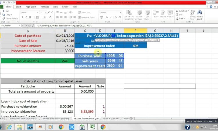 Uk Capital Gains Tax Worksheet