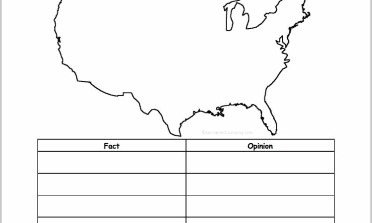 United States Map Activity Worksheet