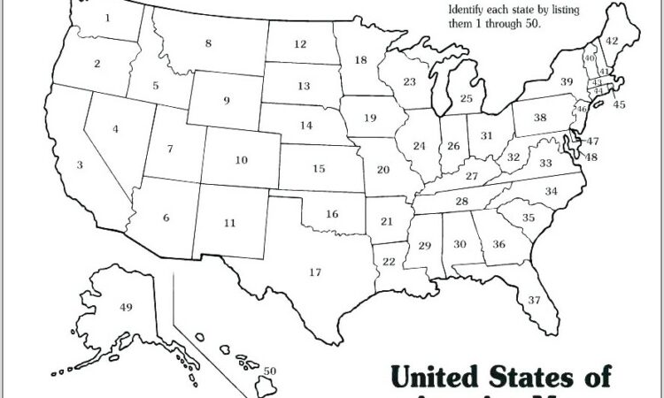 United States Map Quiz Worksheet