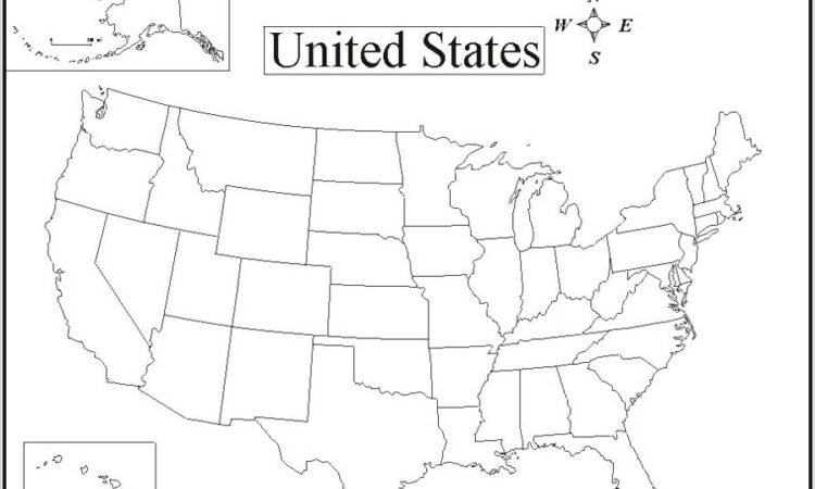 United States Map With State Names Worksheet