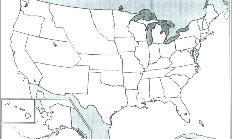 United States Map Worksheet Free