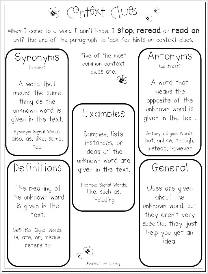 Using Multiple Meaning Words Worksheets