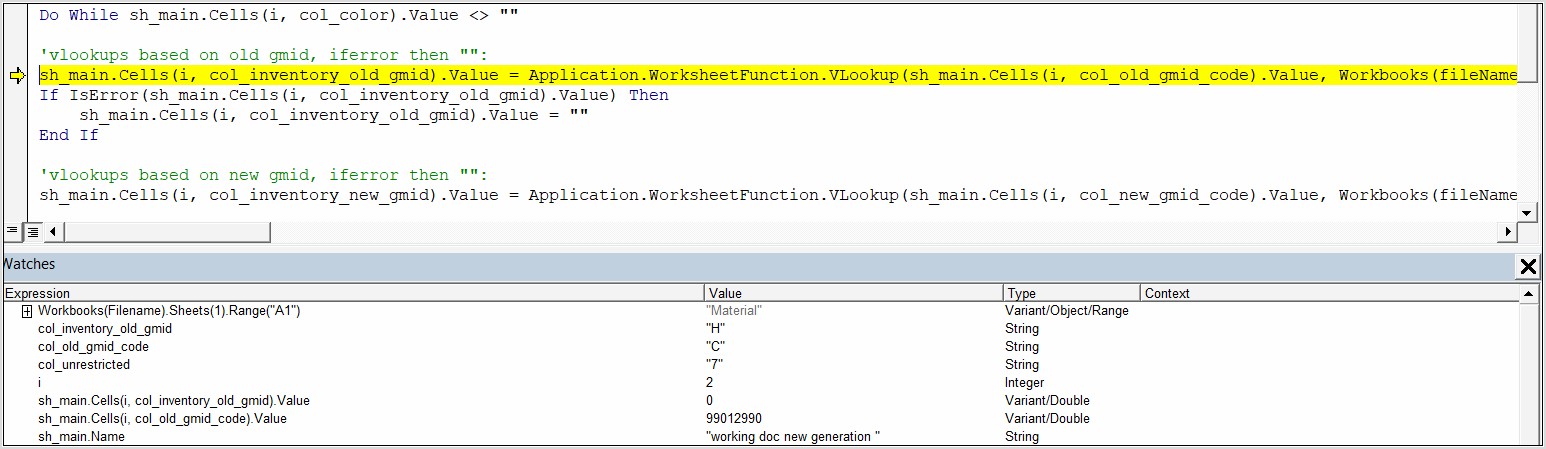 Using Worksheetfunction Vlookup In Vba