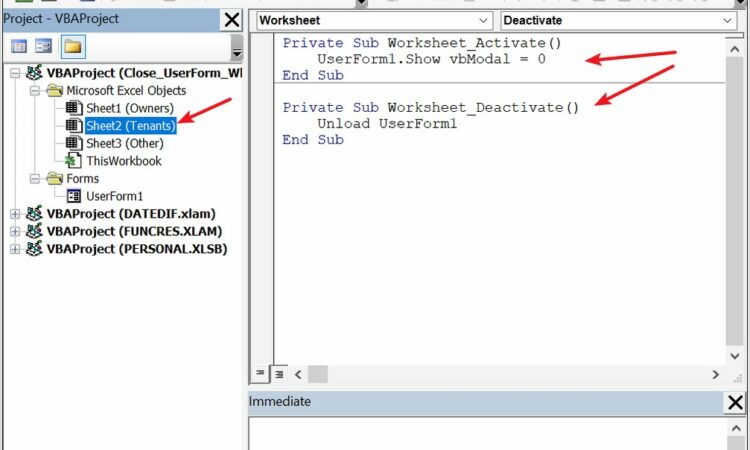 Vba Active Worksheet Code