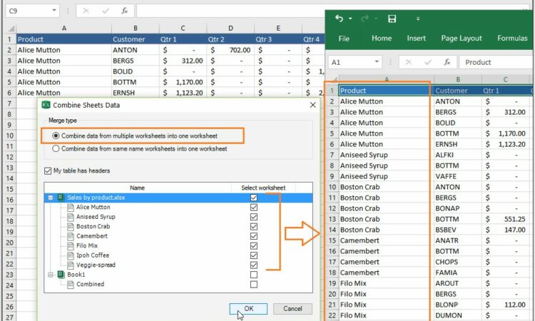 Vba Add Two Worksheets