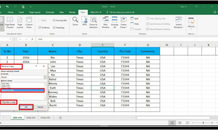 Vba Move And Copy Worksheet