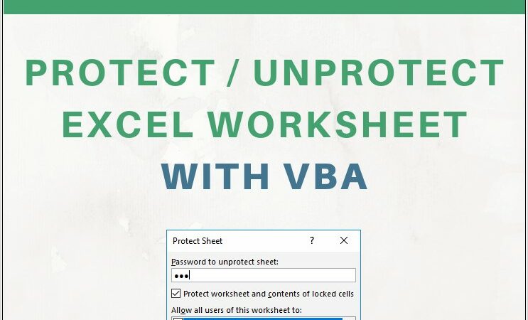 Vba Protect Worksheet Without Password